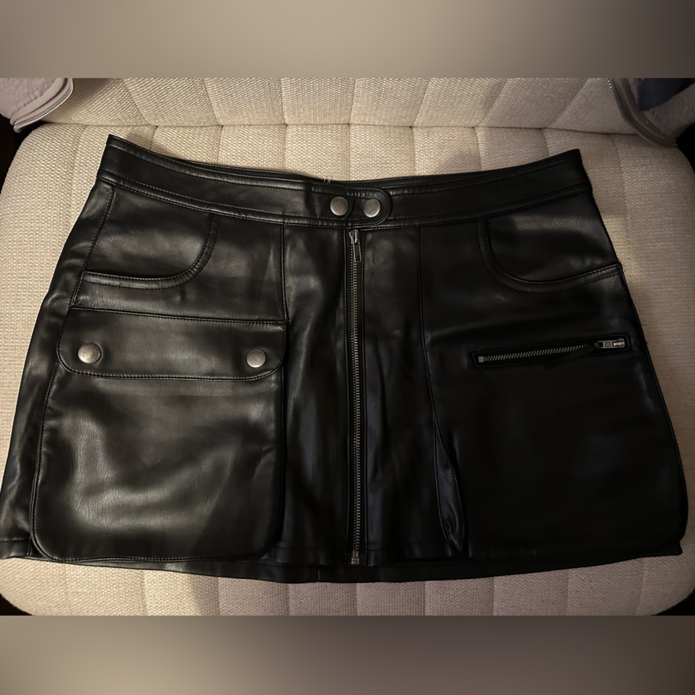 Aeropostale Black Leather Jacket